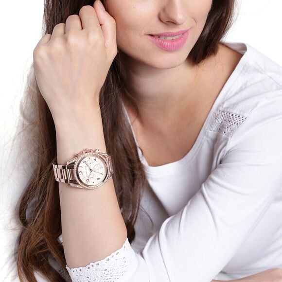 Michael Kors Blair Glitz MK5263 Wrist Watch for Women - Picture 4 of 15